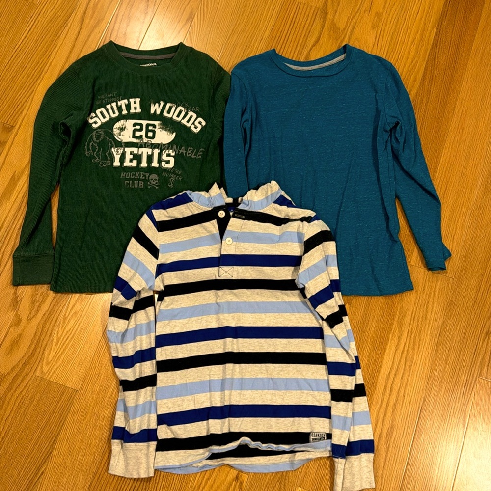 Boys 10/12 long sleeve shirts